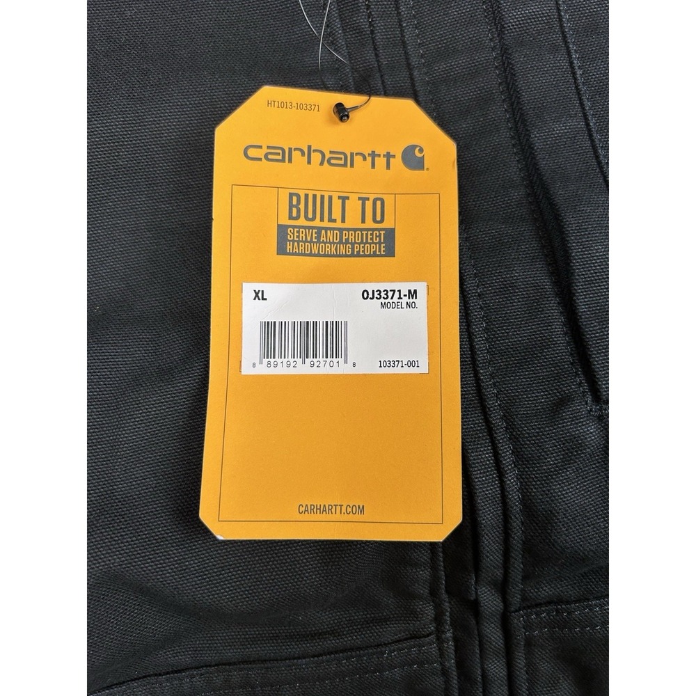 Carhartt Full Swing Armstrong Black Active Jacket Fleece Men's Size XL OJ3371-M - Picture 8 of 12